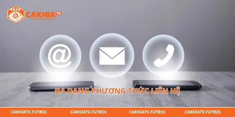 Đa dạng phương thức liên hệ 