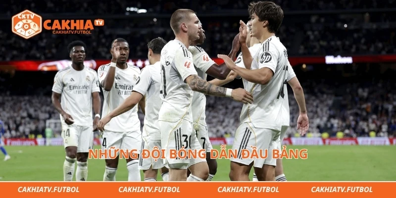 Những đội bóng dẫn đầu bảng